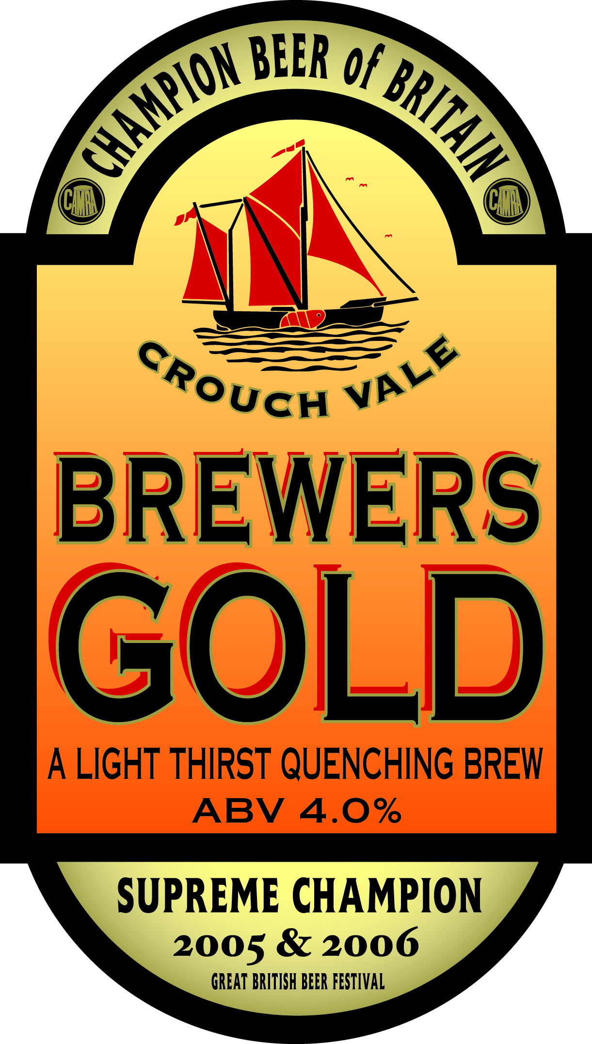 Brewers Gold X Ml Bottles Alc Vol Crouch Vale Brewery
